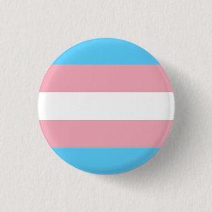 Chapa Redonda De 2,5 Cm Bandera del Orgullo Transgénero