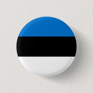 Chapa Redonda De 2,5 Cm Bandera estonia, bandera de Estonia