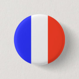 Chapa Redonda De 2,5 Cm Bandera francesa