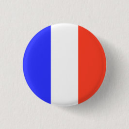 Chapa Redonda De 2,5 Cm Bandera francesa