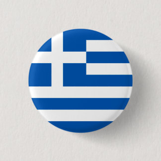 Chapa Redonda De 2,5 Cm Bandera griega