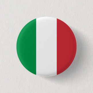 Chapa Redonda De 2,5 Cm Bandera italiana, bandera de Italia