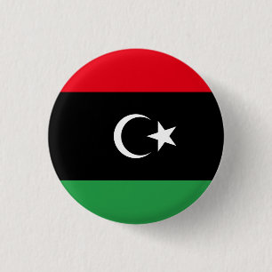 Chapa Redonda De 2,5 Cm Bandera Libia (libia)