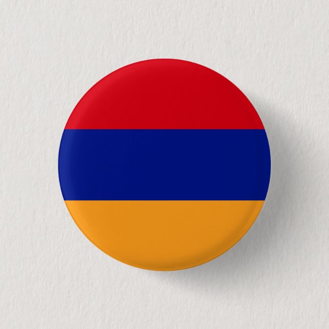Chapa Redonda De 2,5 Cm Bandera nacional de Armenia (Anverso)