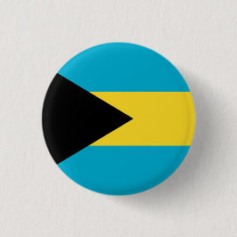 Chapa Redonda De 2,5 Cm Bandera nacional de Bahamas