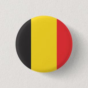 Chapa Redonda De 2,5 Cm Bandera nacional de Bélgica
