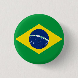Chapa Redonda De 2,5 Cm Bandera nacional de Brasil