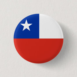 Chapa Redonda De 2,5 Cm Bandera nacional de Chile
