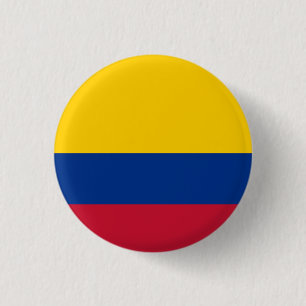 Chapa Redonda De 2,5 Cm Bandera nacional de Colombia