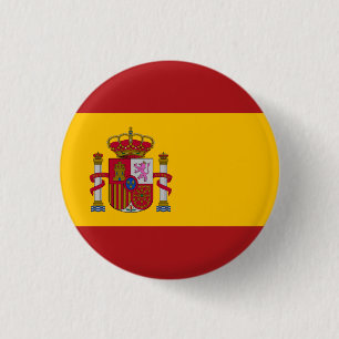 Chapa Redonda De 2,5 Cm Bandera nacional de España