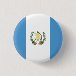 Chapa Redonda De 2,5 Cm Bandera nacional de Guatemala