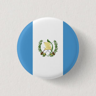 Chapa Redonda De 2,5 Cm Bandera nacional de Guatemala