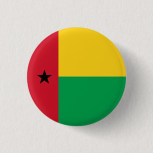 Chapa Redonda De 2,5 Cm Bandera nacional de Guinea-Bissau