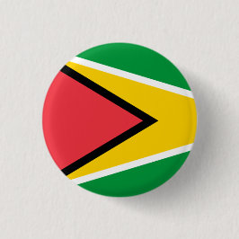 Chapa Redonda De 2,5 Cm Bandera nacional de Guyana