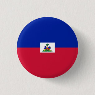 Chapa Redonda De 2,5 Cm Bandera nacional de Haití