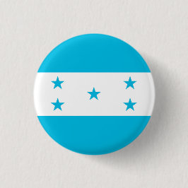 Chapa Redonda De 2,5 Cm Bandera nacional de Honduras