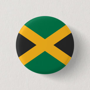 Chapa Redonda De 2,5 Cm Bandera nacional de Jamaica
