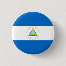 Chapa Redonda De 2,5 Cm Bandera nacional de Nicaragua