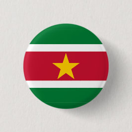 Chapa Redonda De 2,5 Cm Bandera nacional de Surinam