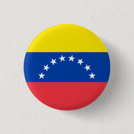Chapa Redonda De 2,5 Cm Bandera nacional de Venezuela