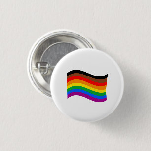 Chapa Redonda De 2,5 Cm Bandera ondeante del Orgullo Arciris de Filadelfia