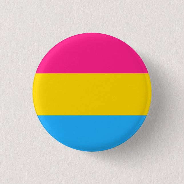 Chapa Redonda De 2,5 Cm Bandera Pansexual (Anverso)