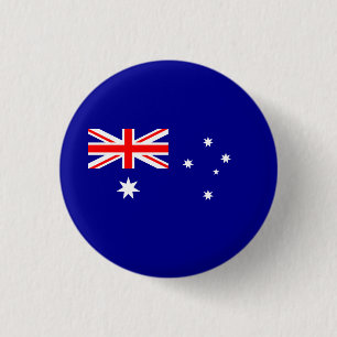 Chapa Redonda De 2,5 Cm Bandera patriótica australiana