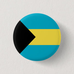Chapa Redonda De 2,5 Cm Bandera patriótica bahameña