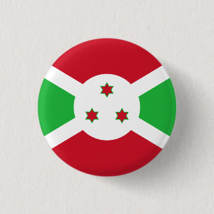 Chapa Redonda De 2,5 Cm Bandera patriótica burundesa