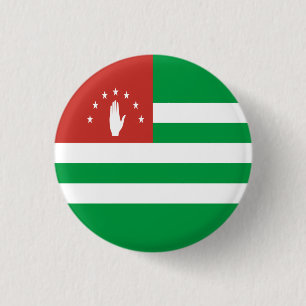 Chapa Redonda De 2,5 Cm Bandera patriótica de Abjasia