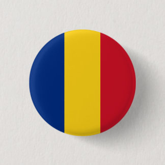 Chapa Redonda De 2,5 Cm Bandera rumana, bandera de Rumania