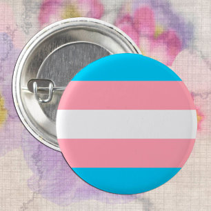 Chapa Redonda De 2,5 Cm Bandera transgénero y comunidad del Orgullo / géne