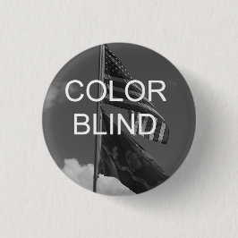 Chapa Redonda De 2,5 Cm Banderas de escala de grises ciegas de color