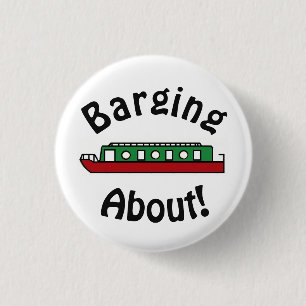 Chapa Redonda De 2,5 Cm Barging About Canal Boat