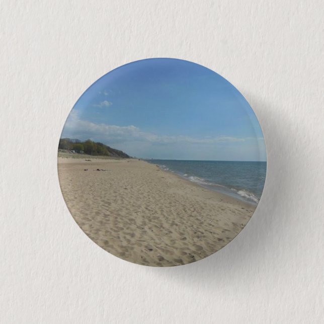 Chapa Redonda De 2,5 Cm Beach Shore (Anverso)