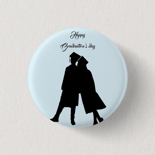 Chapa Redonda De 2,5 Cm Beatiful Happy Graduals Day (Anverso)