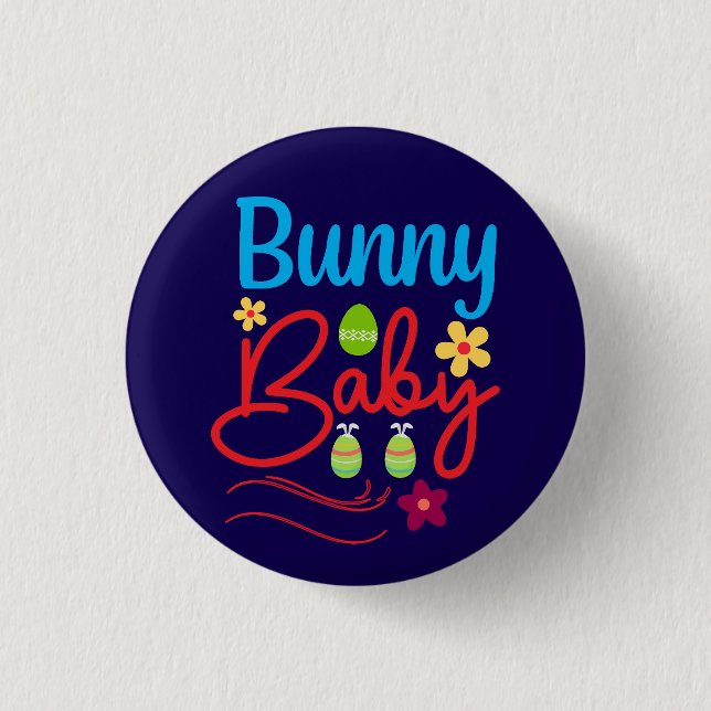 Chapa Redonda De 2,5 Cm Bebé-62342 conejo (Anverso)