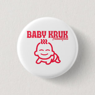 Chapa Redonda De 2,5 Cm Bebé Divertido Kruk Philadelphia Premium