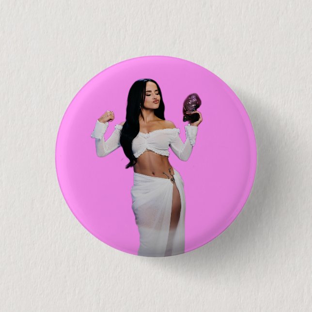 Chapa Redonda De 2,5 Cm Becky (Anverso)