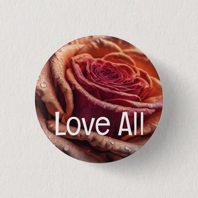 Chapa Redonda De 2,5 Cm Belleza besada (Anverso)