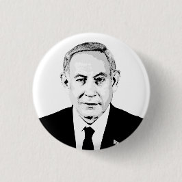 Chapa Redonda De 2,5 Cm Benjamin Netanyahu
