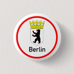 Chapa Redonda De 2,5 Cm Berlinés Stadtwappen