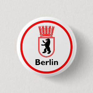Chapa Redonda De 2,5 Cm Berlinés Stadtwappen (DDR)