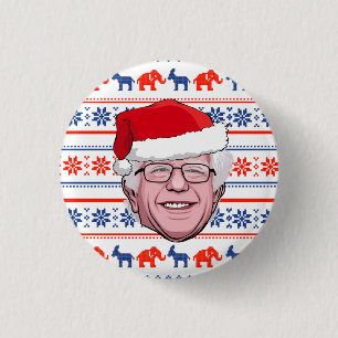 Chapa Redonda De 2,5 Cm BERNIE SANDERS Navidad