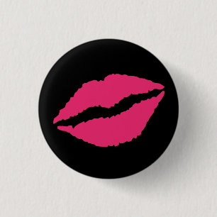 Chapa Redonda De 2,5 Cm ¡Beso!