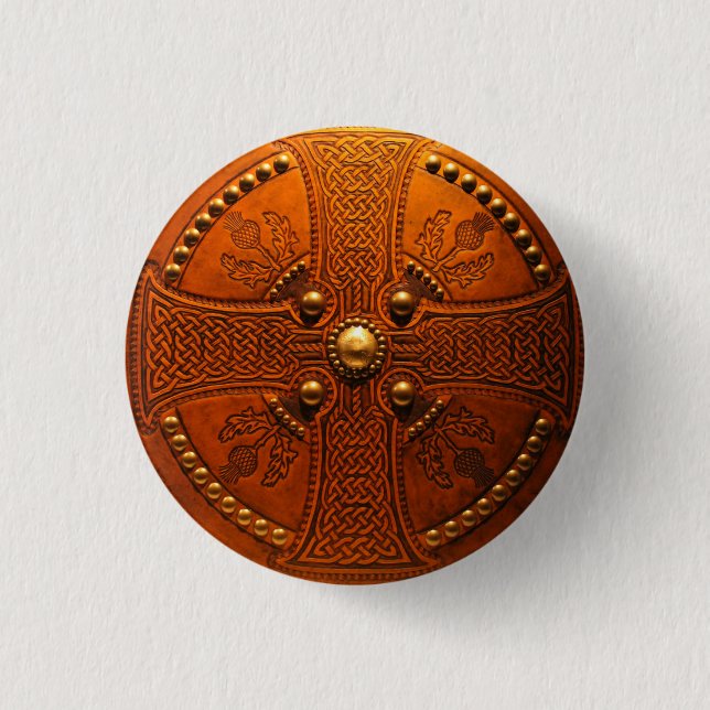 Chapa Redonda De 2,5 Cm Bestia de las montañas (Anverso)