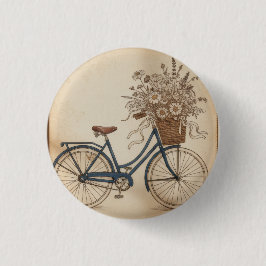Chapa Redonda De 2,5 Cm bicicleta vintage