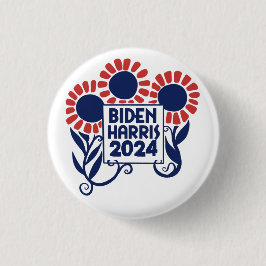 Chapa Redonda De 2,5 Cm Biden Harris 2020