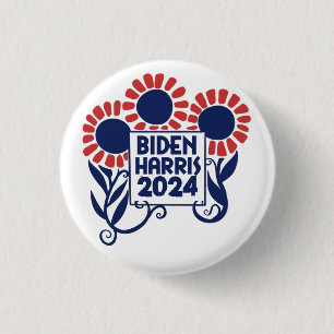 Chapa Redonda De 2,5 Cm Biden Harris 2020