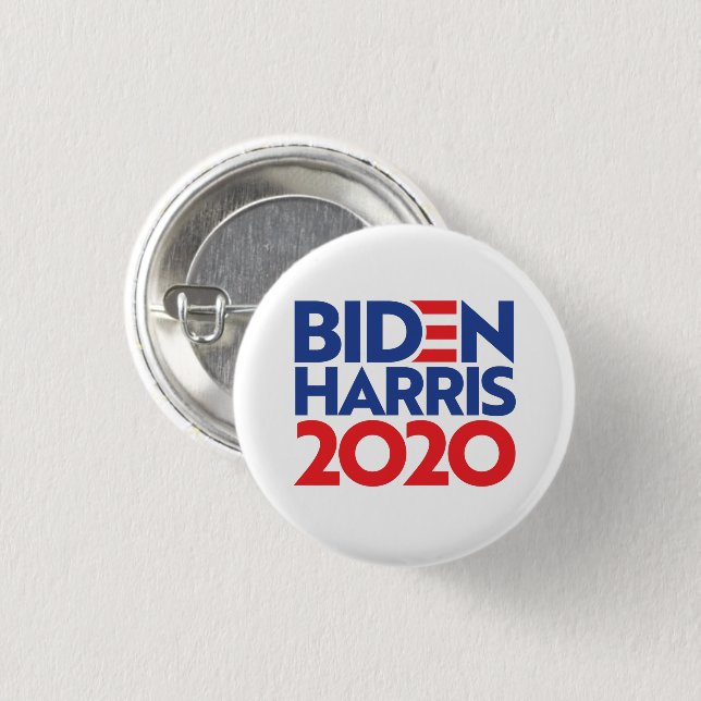 CHAPA REDONDA DE 2,5 CM BIDEN HARRIS 2020 (Anverso y reverso)